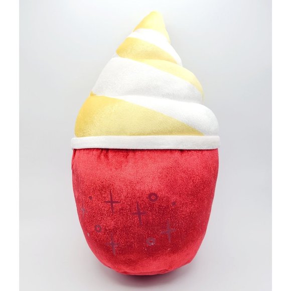 Disney Other - Disney Parks Dole Whip Ice Cream Plush Stuffed Animal Red Cup Scented 18"